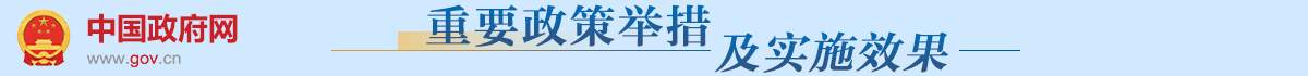 重要政策舉措及實施效果